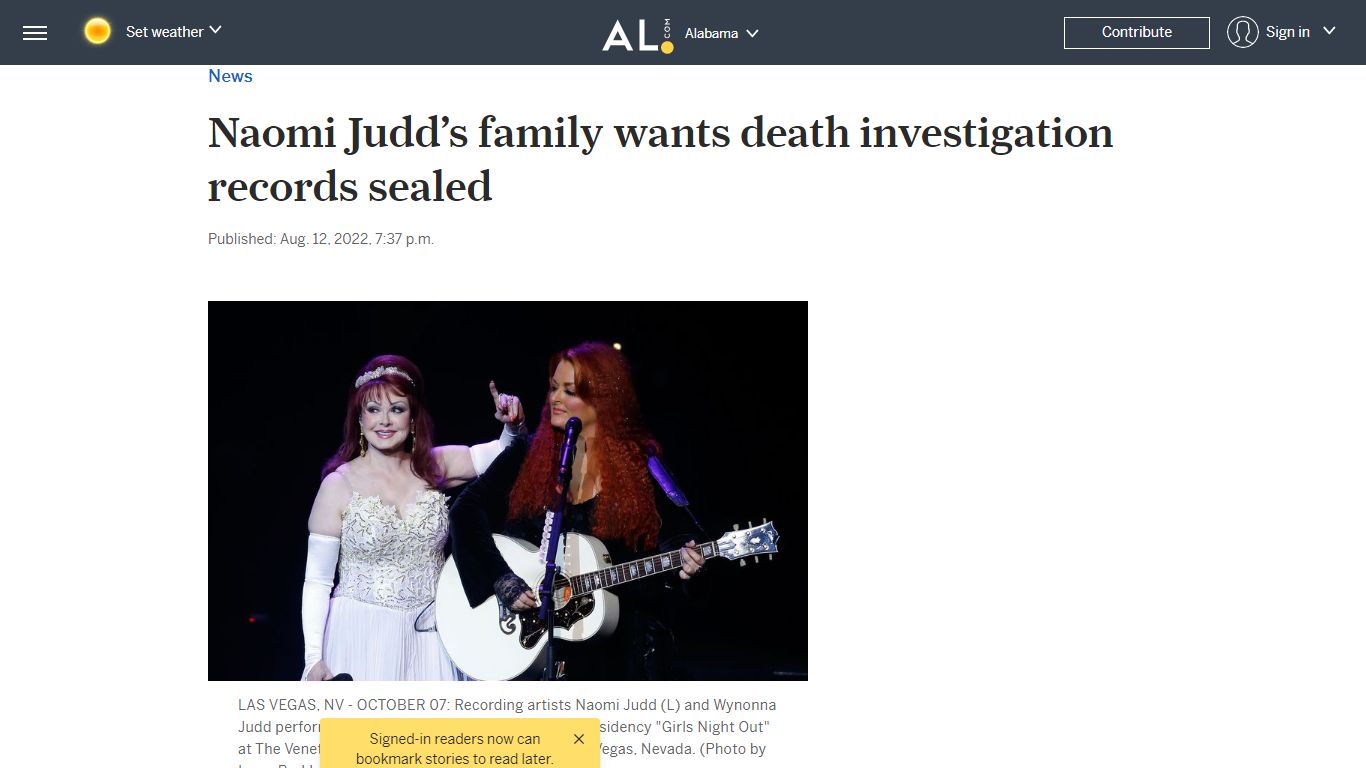 Naomi Judd’s family wants death investigation records sealed